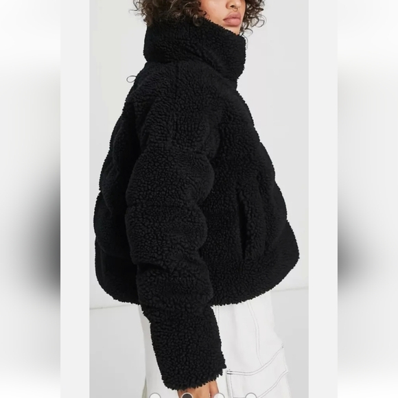 NWT Women's PLUS SIZE 3X Nike DOWN Sherpa Puffer Jacket - Picture 3 of 5